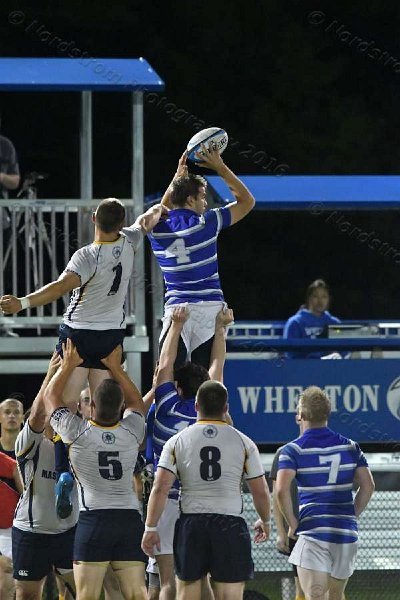 Wheaton Men\'s Rugby vs Mass Maritime.  Photo by Keith Nordstrom
